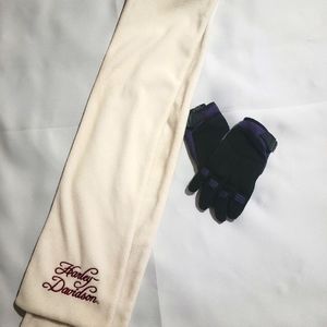 Harley Davidson scarf and gloves bundle